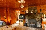 Woodster cabin living room